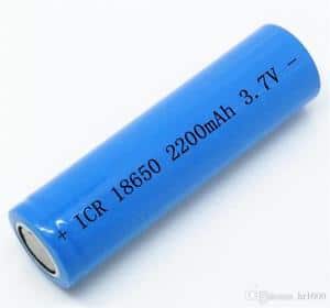 ICR 18650 Li-on battery industrial rechargeable  2200mAh