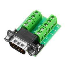 Male Head RS232 Turn Terminal Serial Port Adapter