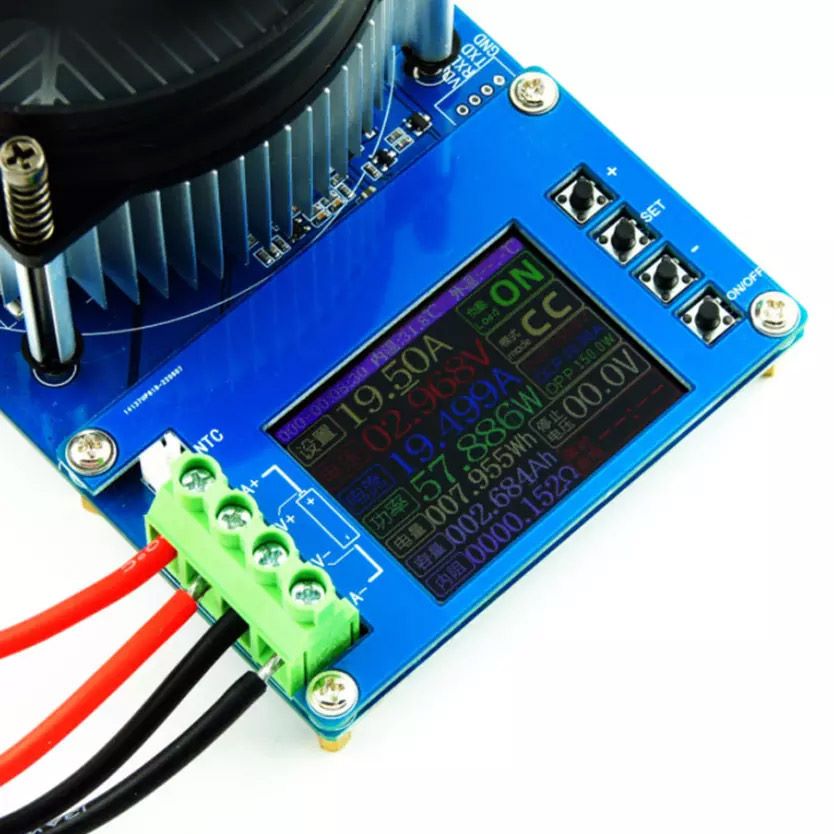 150W 10A Adjustable Constant Current Electronic Load Battery Tester