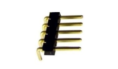5-Pin Angled Male Header 2.54mm Pitch (10 Pack)