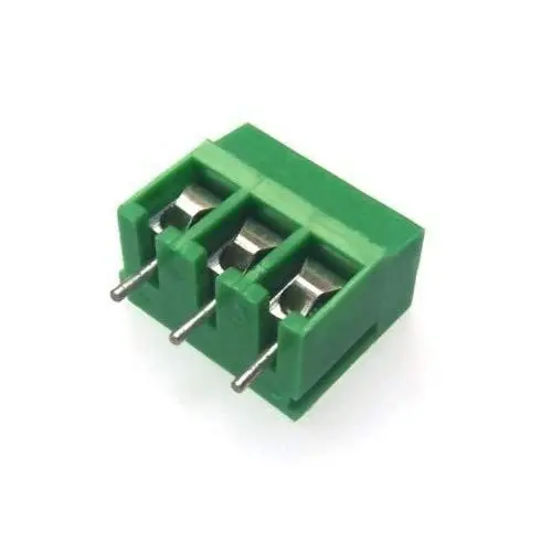 [EC-016-G-NN] 3-Pin Screw Terminal Block Connector 5.08mm Pitch - Green (5 Pack)