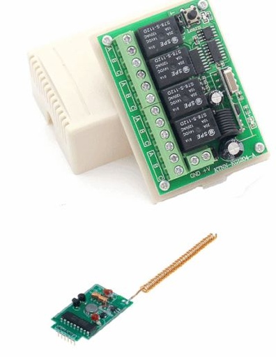 [MOD-030] 4CH Transmitter Module Long Range Remote Control 300-4000m + DC12V 4CH Relay Receiver