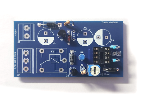 Pins soldered to project boear for 555 Timer project