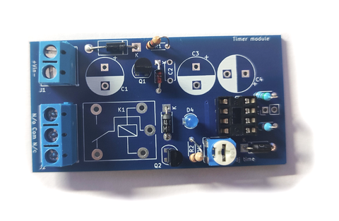 2- and 3Pin connectors added on 555 timer board