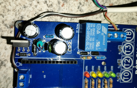 Solenoid valve connected to Bot Shop board