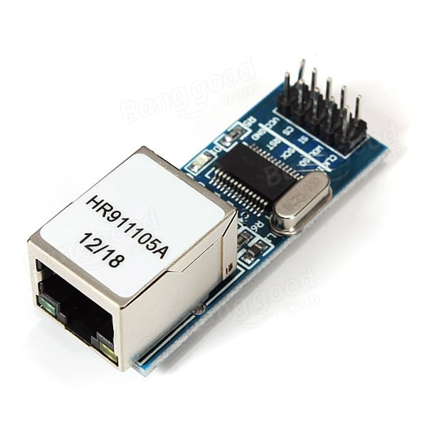 ENC28J60 Ethernet module breakout board Arduino