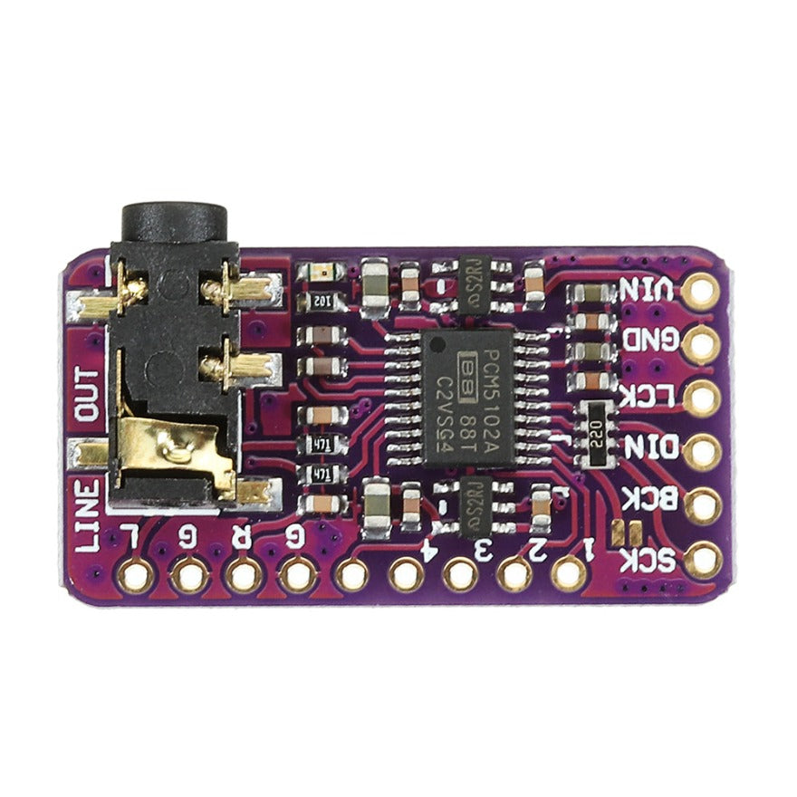 PCM5102 DAC I2S Interface Decoder Board