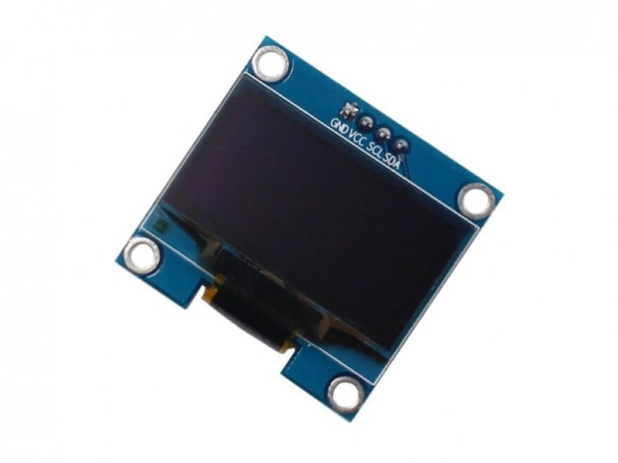 1.3-inch Blue OLED display with I2C interface