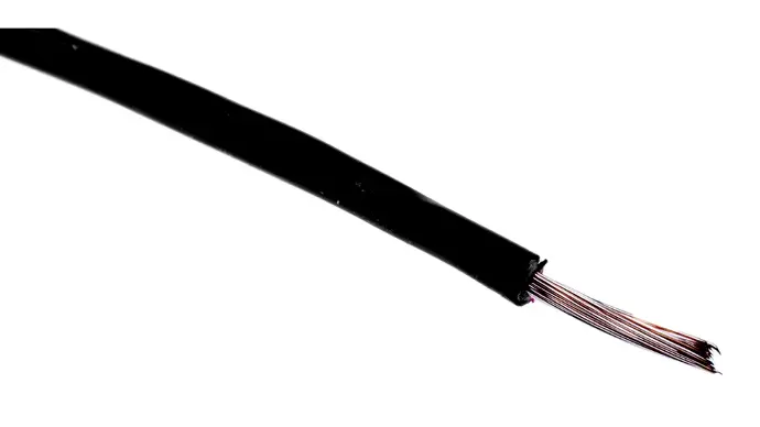 0.4mm Black PVC Insulated Tinned Copper Wire per Meter