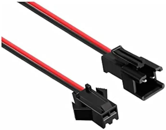 JST 2-pin Plug Male to Female Connector (Lock-Type) Wire
