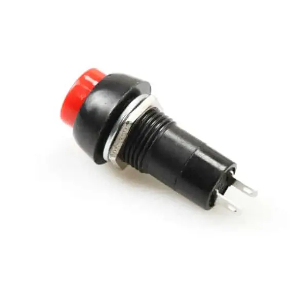12mm Panel Mount Push Button PBS Red