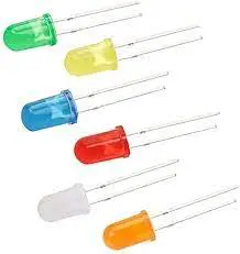Mixed Colour 5mm LED - Pack of 10