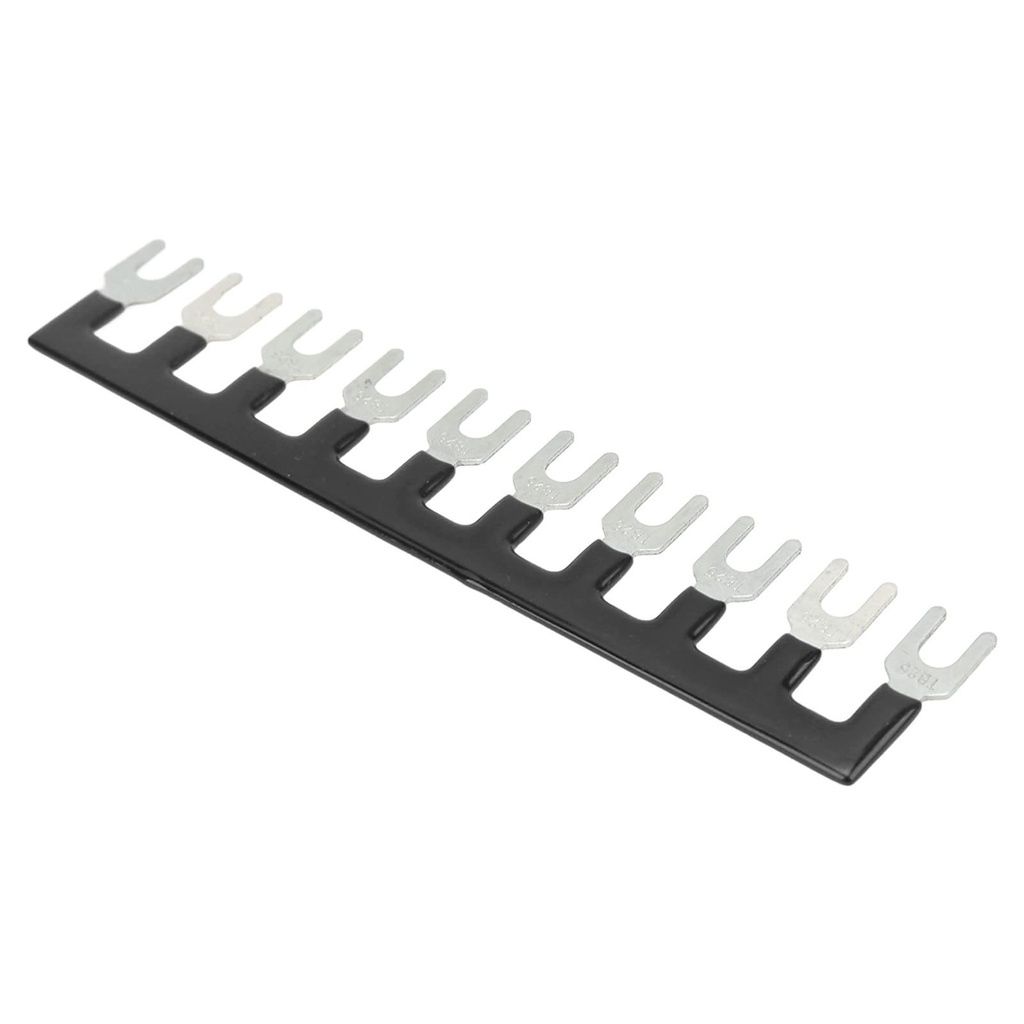 Jumper Block Terminal Strips, 10 Pin, 25A, Black  