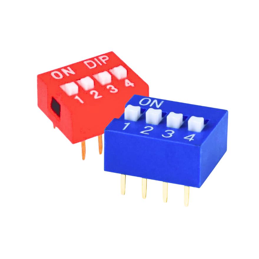 DIP Switch 4 Pole (3 Pack) 