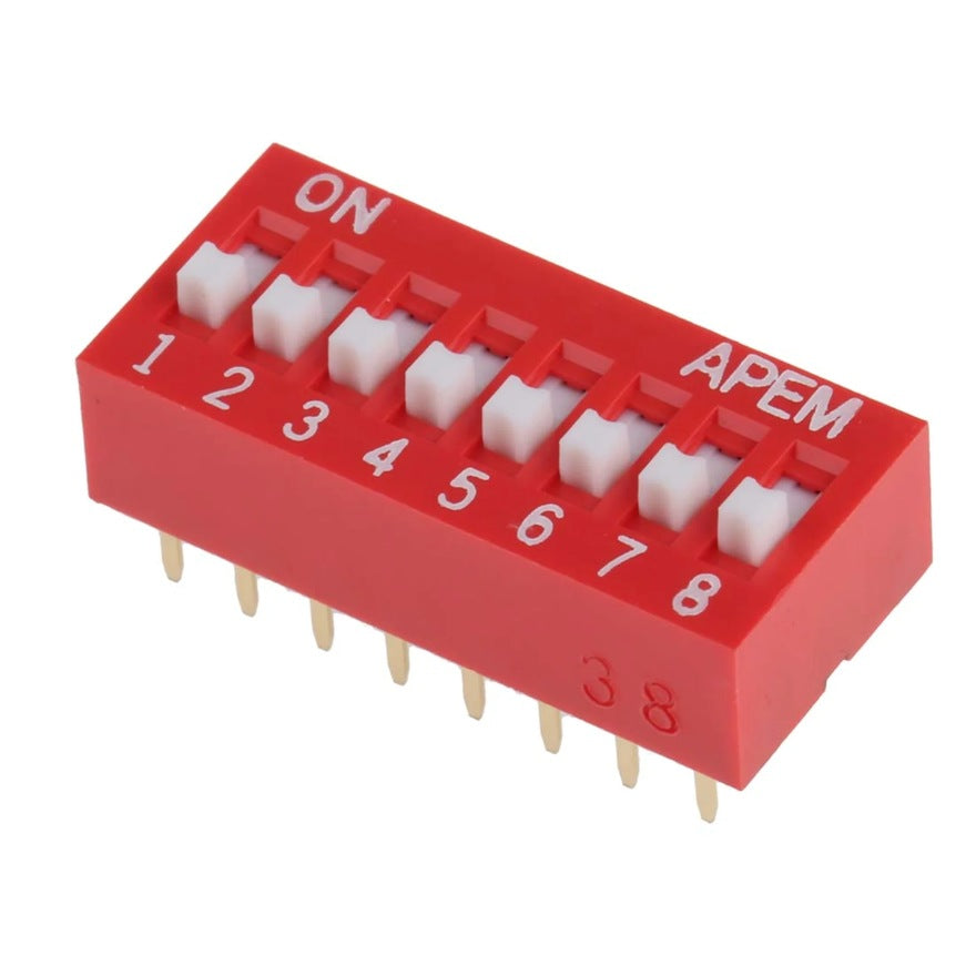 DIP Switch 8 Pole (3 Pack) 