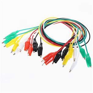 Color Coded Alligator Test Leads - Pack of 10