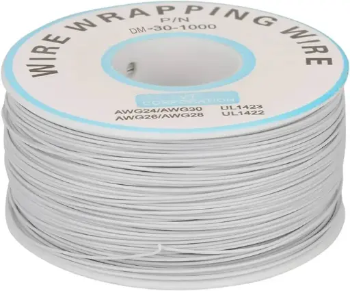 [Wire-007] 250m (White) 30AWG 0.25mm wire roll