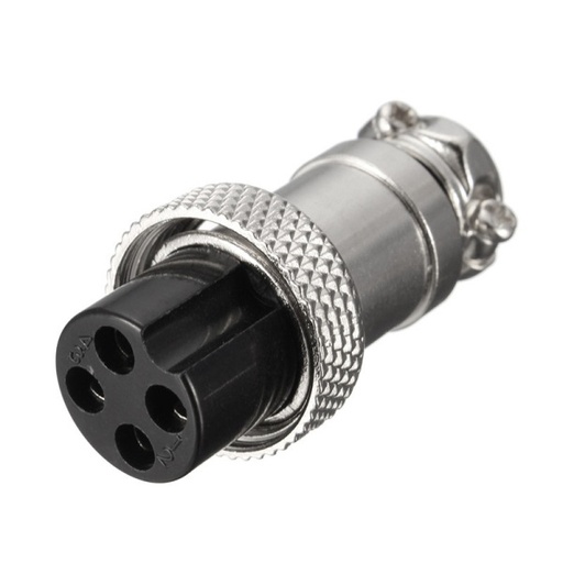 [CON-006] GX16 Circular Aviation Socket Plug 4-Pin
