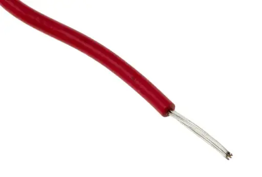 [Wire-008] 0.4mm Red PVC Insulated Tinned Copper Wire per Meter