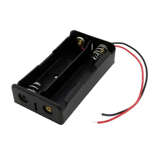 [ACC-010-2section-N] 18650 Battery Case 2 Cell with wire