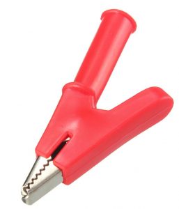 [T-016-Red] Insulated Alligator Clip Red (20A)