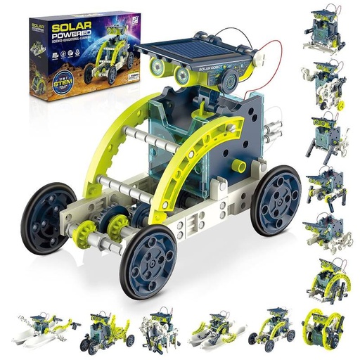 [KIT-075] Educational 12 In 1 Solar Robot STEM Kit for Kids